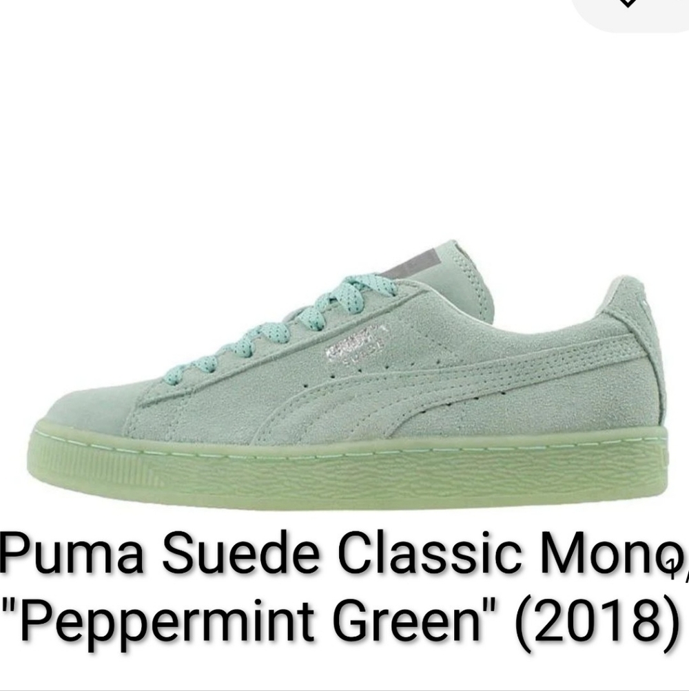 Puma Suede Classic Mono "Peppermint Green" (2018) W10/M8.5 NEW W/OG BOX